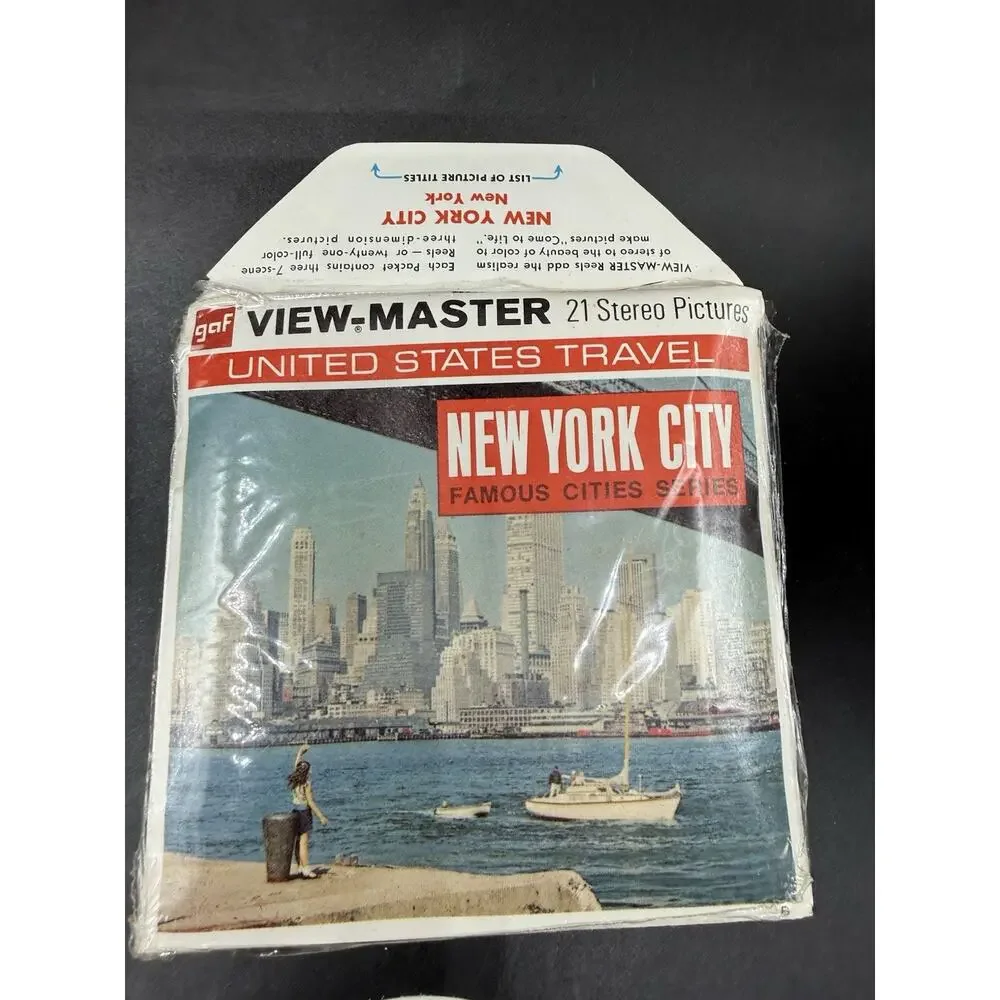 VIEW MASTER NEW YORK CITY FAMOUS CITIES SERIES & 7 wonders of the world Complete